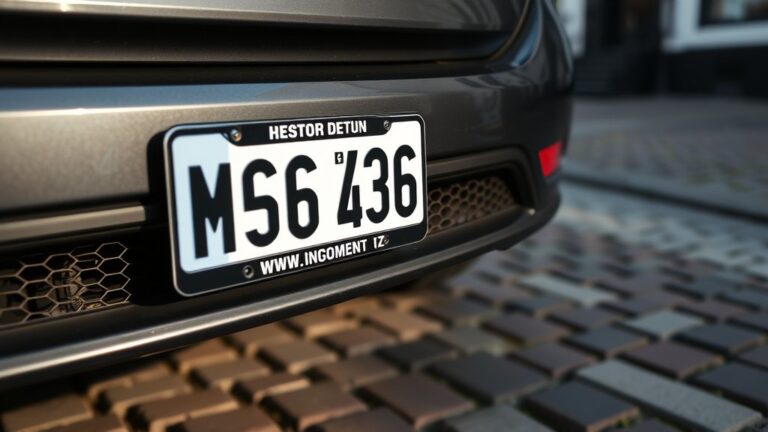 Maak je auto uniek met een gepersonaliseerde kentekenplaat